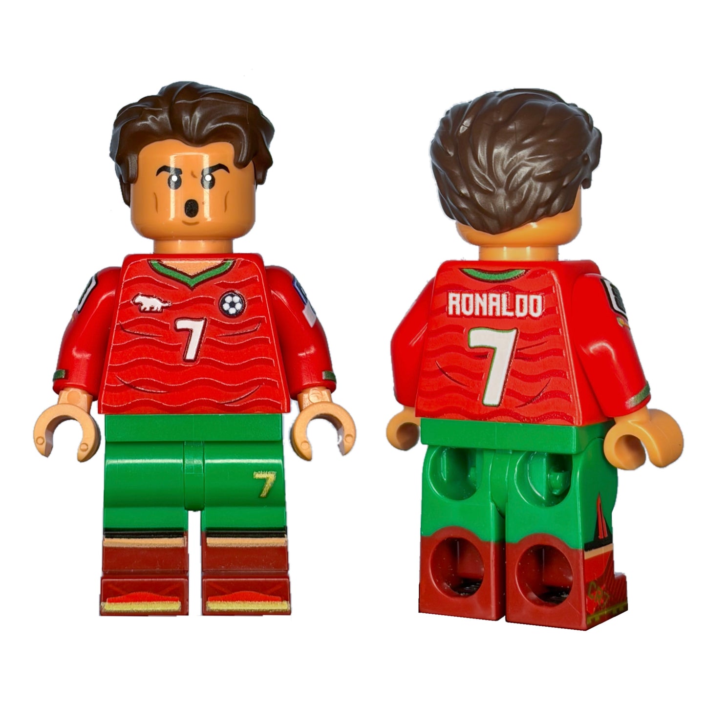 Ronaldo 43012 Minifigure Upgrade Pack — Custom UV Printed Torso & Arms